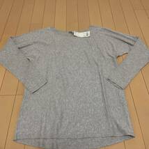 新品未使用　ユニクロ　UNIQLO コットンカシミアチュニック　レディースM グレー_画像1