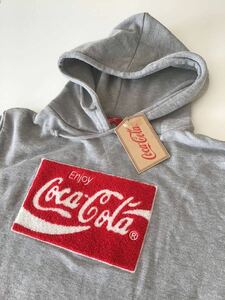 coca-cola(コカコーラ)さがらパーカー /コカ・コーラ /グレー/スウェット/L