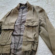 【希少】AD1999 コムデギャルソン ミリタリージャケット サイズM COMME des GARCONS　military　army work jacket ブルゾン 羽織り_画像2