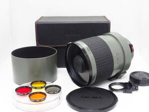 ■美品■ シグマ SIGMA 600mm F8 MIRROR-TELEPHOTO ミラーレンズ キャノン FDマウント 《 使用感無し 付属品多数 専用ケース付 》