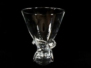 スチューベン/クリスタルガラス/ツイスト装飾/フラワーベース/花瓶/置物/オブジェ/ブランド