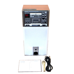【SONY製マイク/動作良好】DENON デノン CDV-1000 業務用カラオケシステム KARAOKE SYSTEM DVD CD Cassette TAPE COLOMBIA CDV-550 兄弟機の画像1