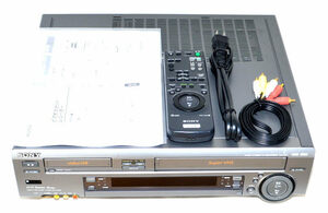 【リモコン付属/動美品】SONY ソニー WV-ST1 hi8 / VHS Wデッキ 8mm 8ミリ ビデオデッキ Video Cassette Recorder WV-SW1 BW1 BW2 の兄弟機