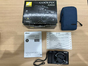 【JV4573②】Nikon ニコン COOLPIX A900 35ｘ 4Ｋ 4.3-151ｍｍ 1：3.4-6.9 箱付き コレクション カメラ デジカメ 動作未確認 保管品