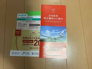 ＪＡＬ　【日本航空】株主優待券　2025年5月31日まで有効