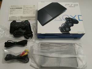 ☆極美品☆ PS2 PlayStation 2 チャコール・ブラック (SCPH-90000CB) black ブラック sony　本体　新品同様