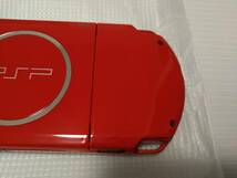 ☆新品同様☆ 超希少色 PSP - 3000 ブラック レッド black red SONY メモリースティック付 本体 psp3000 × 新品 未使用 _画像7