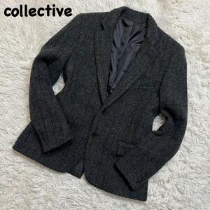 Collective tailored jacket tweed herringbone men's Bigi 