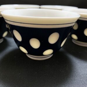 水玉湯呑み 5個