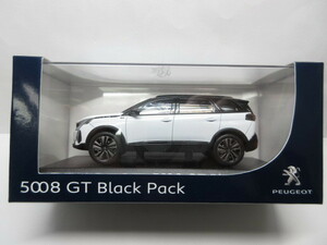 ★最後の1台★超レア 稀少 入手困難★PEUGEOT プジョー 純正 5008GT Black pack 2020★ミニカー★白黒　ツートン★NOREV社製★新品★1/43★