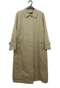 r2_1878 良品 Burberrysバーバリー レディース 90's ステンカラーコート 白タグ ノバチェック C-TK83 サイズ9AB2