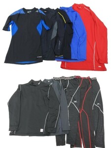 r2_1743　10枚セット 野球 コンプレッションパンツ シャツ S×1枚、M×5枚、L×1枚、LL×1枚、XL×1枚、2XL×1枚 ナイキ など