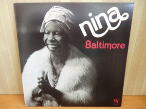 JAZZ　VOCAL・LP：NINA　SIMONE「BALTIMORE」