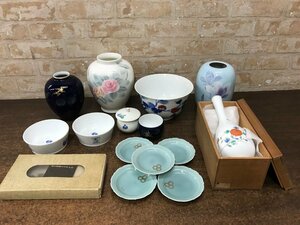 ☆中古品☆　深川製磁　まとめ　花瓶　湯呑　皿　深鉢　