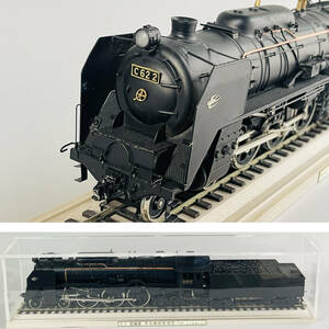 鉄道模型 C62 A11 蒸気機関車模型 1/42 三井金属謹製 レール付き クリアケース 保管品 