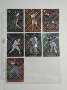 1999 Upper Deck Black Diamond　Diamonation インサート（KEN GRIFFEY jr., BERNIE WILLIAMS, ROGER CLEMENS, 他）7枚セット