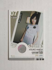 前田敦子　Hit’s Premium　コスチュームカード（Tシャツ）355/650