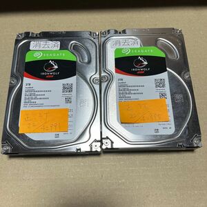 seagate SATA 3.5インチ HDD IRON WOLF NAS 3TB×2台　計6TB 