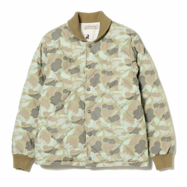 REMI RELIEF × BEAMS PLUS / 別注 Camouflage Quilt Down Jacket