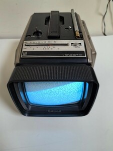 National 白黒テレビ TR-5030 DC9V 80年製 ポータブルテレビ 昭和レトロ 現状出品