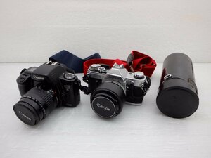 【ジャンク品】Cannon AE-1/Eos 1000 S/FD 200「Canon カメラ・レンズ 3点セット 。」/その他