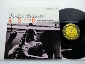 Jackie McLean(ジャッキー・マクリーン)「4 5 And 6」LP（12インチ）/Original Jazz Classics(OJC-056)/ジャズ