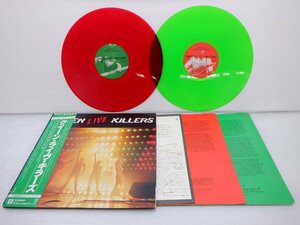 【帯付/カラー盤】QUEEN(クイーン)「Live Killers(ライブ・キラーズ)」LP（12インチ）/Elektra(P-5567-8E)/ロック