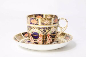  античный Royal Crown Dubey Imari . cup & блюдце / RoyalCrownDerby C/S imari Old i Мали 