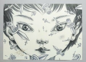 鴻池朋子「mimio-Odyssey」52/300 多色刷りオフセット シート / ミズマアート 2007年 ポートフォリオ 版画 現代アート