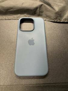 Apple純正 MagSafe対応iPhone 15 Proシリコーンケース ストームブルー MT1D3FE/A