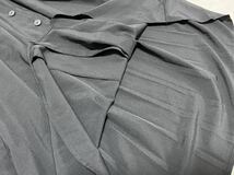Aya＊後ろプリーツスカート ワンピース ゆったりサイズ 前ボタン BLACK大人かわいい_画像4