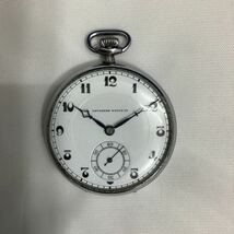  【 懐中時計 TAVANNNES WATCH Co 犬印 手巻き ジャンク 不動 】_画像1