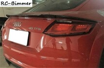 ●AUDI/アウディ8S TT/TTS/TTRS/ロードスター用 LM3ピースFRPトランクスポイラー/リアスポイラー/リアウイング/綾織/クロスカーボン_画像2