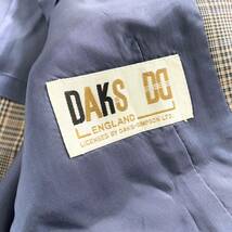 【1円スタ】Ck7 DAKS ダックス テーラードジャケット サイズ11AR マルチカラー レディース アウター ウールジャケット チェック 薄手_画像6