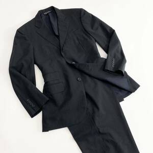 Fk11 Brooks Brothers ブルックスブラザーズ セットアップスーツ L相当 ブラック メンズ 上下セット ストライプ パンツスーツ 紳士服 