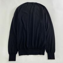 Mk11 TOMORROWLAND tricot トゥモローランド ハイゲージ ニット セーター Vネック 薄手 M ブラック メンズ 紳士服 男性用_画像2