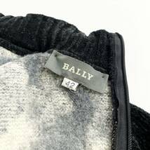 Tk15 イタリア製 BALLY バリー ロングワンピース 42 ブラック レディース トップス 長袖 花柄 ニットワンピース ひざ丈 切替 ドレス dress_画像7