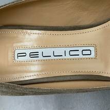 Ek29 イタリア製 PELLICO ペリーコ スエード ヒール パンプス シューズ スウェード 靴 36 1/2 23.5cm相当 レディース 女性用 グレージュ_画像5