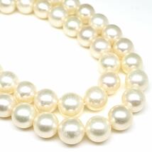 ◆K14 アコヤ本真珠ネックレス◆N 33.6g 40.0cm 7.5mm珠 真珠 pearl necklace ジュエリー jewelry EA5/EA5_画像4