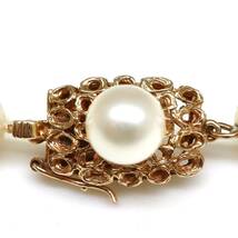 ◆K14 アコヤ本真珠ネックレス◆N 33.6g 40.0cm 7.5mm珠 真珠 pearl necklace ジュエリー jewelry EA5/EA5_画像5
