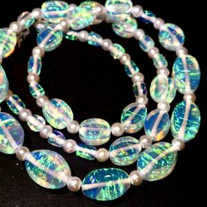 ◆ウォーターオパールネックレス◆N22.6g 46.5cm opal necklace ジュエリー jewelry DC0/DH0