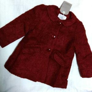 [ не использовался ]*567 ZARA baby Girlmo волосы шерсть. A линия пальто 92