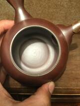 萬古焼　急須　伊藤美月　在銘　栞　美品　サイン？　茶器　茶道具　美月　茶注　共布_画像5