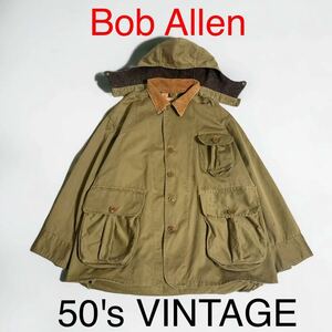 希少 50's VINTAGE Bob Allen ハンティングジャケット ボブアレン bob allen コットンサテン ビンテージ 古着 アウトドア TALON 50年代