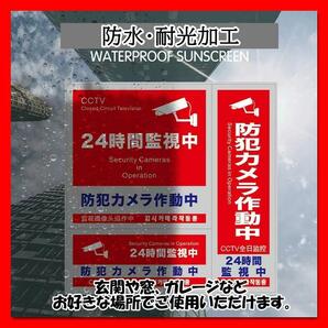 防犯ステッカー ドーム型 セキュリティーステッカー 防犯対策 防犯シール 3枚の画像3