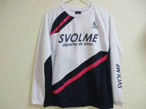 svolme スボルメ 長袖 160 トレーニングウェア プラクティスシャツ サッカー フットサル 白 紺 ピンク 183-85900