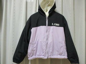 S.JENNI reversible jumper boa jacket 150 black light purple white several times have on 