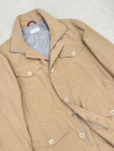 ブルネロクチネリ M65 ナイロン ブルゾン 46 ベージュ Brunello Cucinelli アウター ジャケットスタンドカラー レインコート サファリ_画像4