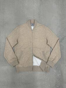 ブルネロクチネリ ニットブルゾン M ベージュ Brunello Cucinelli カシミヤ コットン スウェット ボンバー アウター カシミア