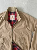 バラクータ G9 ブルゾン 40 ベージュ BARACUTA スイングトップ ジャケット ダブルジップ コットン 綿 ENGLAND 英国製_画像2